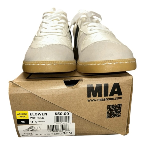 MIA Elowen White and Black Sneakers women’s size 9.5 NWT and Box - Picture 12 of 13